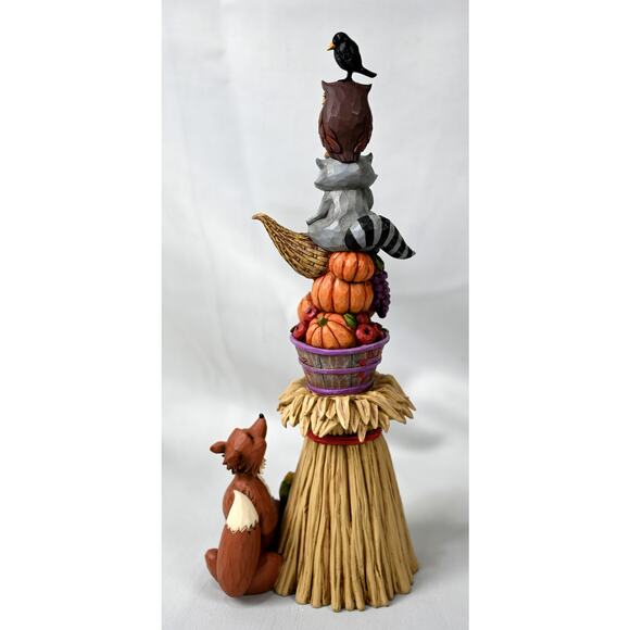 Jim Shore Thankful Hearts & Harvest Blessings Stacked Figurine 4047828 - Picture 5 of 10